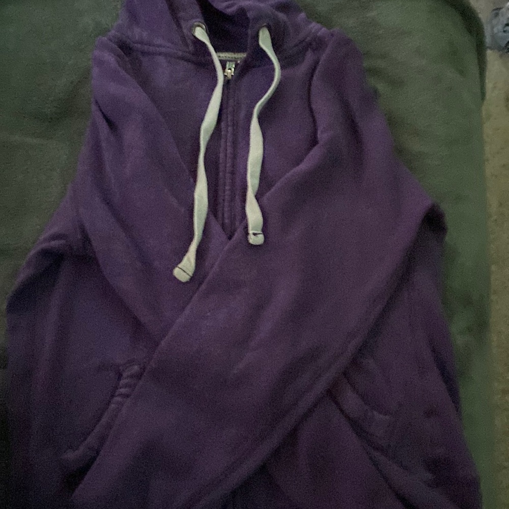 Purple zip up hoodie